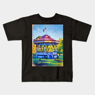 Gazebo at Halifax Public Gardens Kids T-Shirt